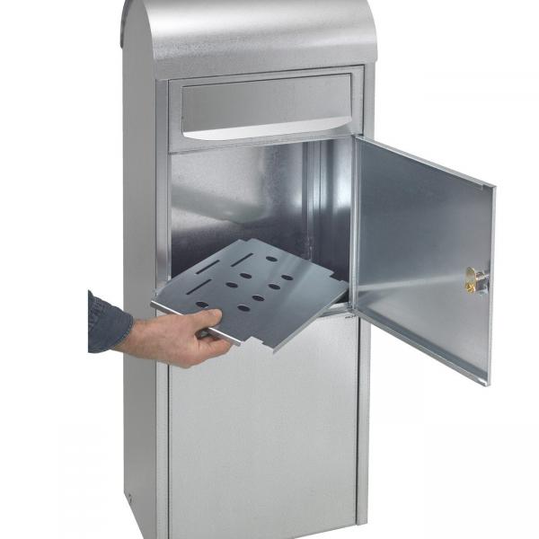 MEFA  Ash Paketpostkasten (475) verzinkt  Entnahme vorne